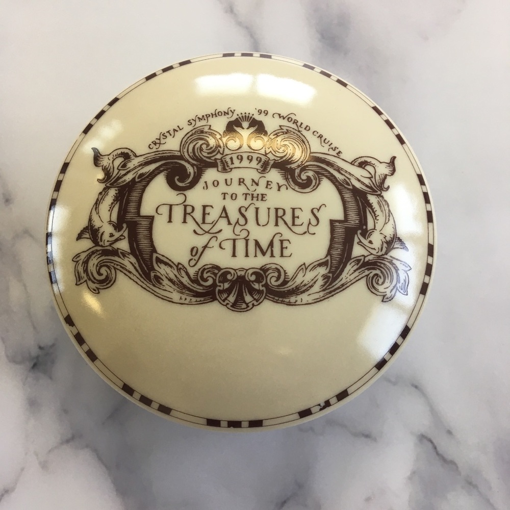 Tiffany & Co. Cream and Brown Decorative Box